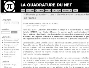 Article de la Quadrature du Net